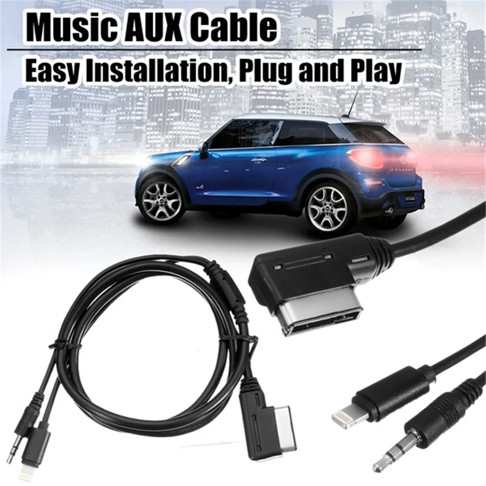 Музыкальный интерфейс AUX кабель 105 см шнур 8pin Зарядка для IPHONE IPOD Mercedes Benz