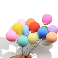 dollhouse miniature polymer clay colorful balloons collection cake topper for wedding party decoration dessert lovely