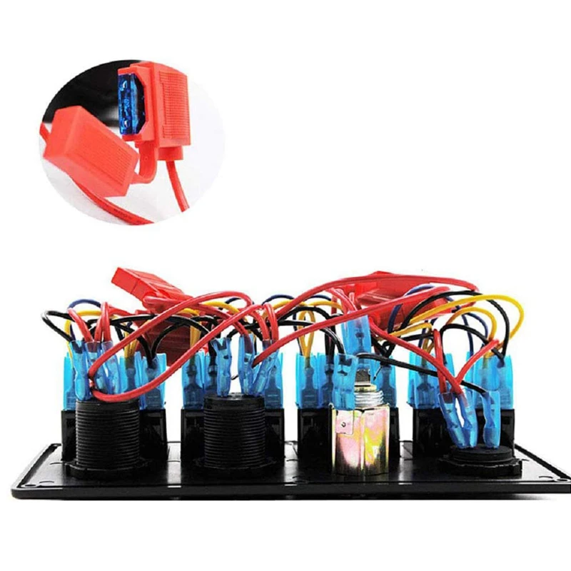 8 банд кулисный переключатель панель автоматический выключатель защита от