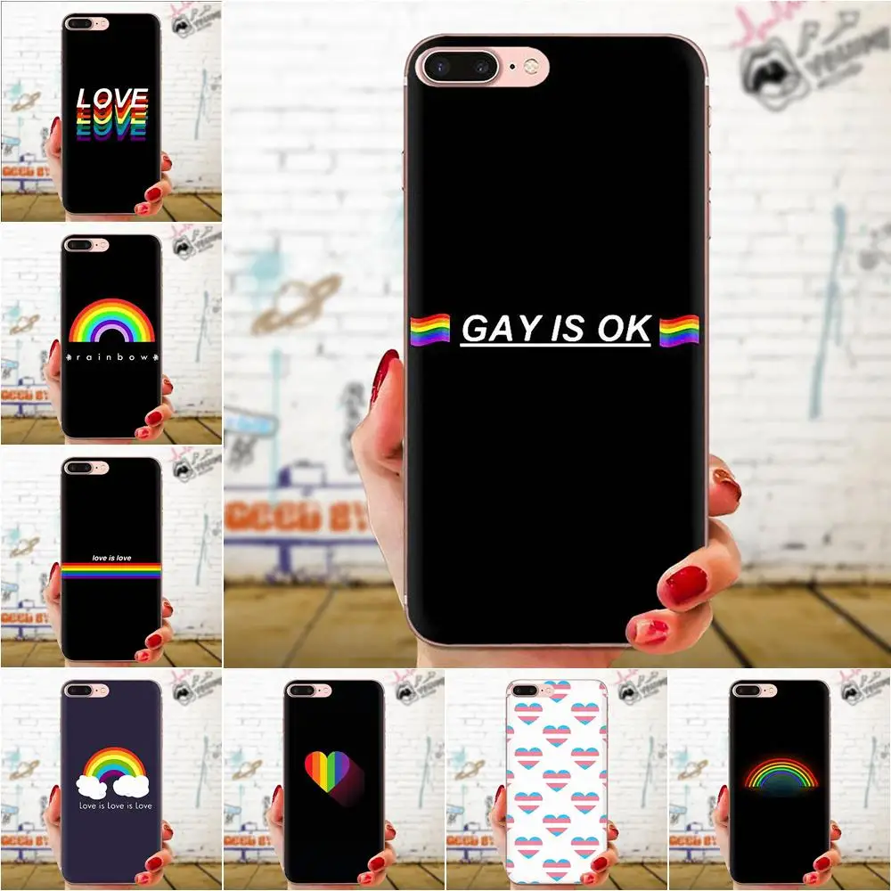 Мягкий чехол для Huawei Honor Mate Nova Note 20 20s 30 5 5I 5T 6 7I 7C 8A 8X 9X 10 Pro Lite Play Love Is Lgbt Rainbow
