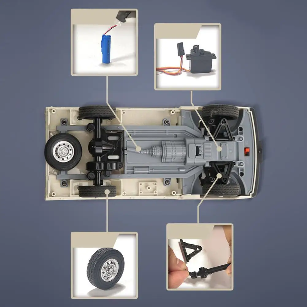 2021 Новый мини Wpl D12 1/16 Rc Авто симуляция дрифта гоночный двигатель Jongen Klimmen Speelgoed