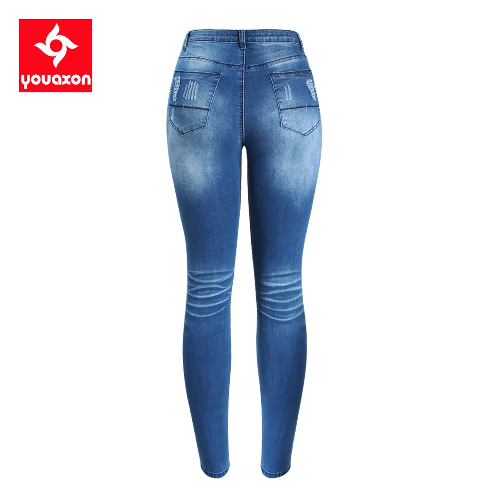 2081 Youaxon женские шикарные состаренные брендовые новые Стрейчевые узкие