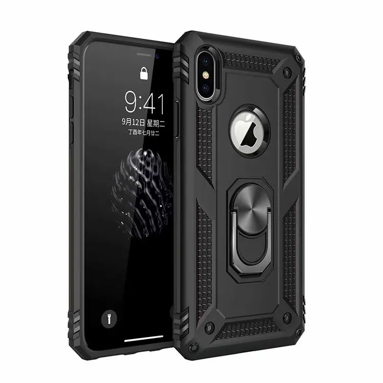Противоударный чехол для iPhone 6, 6s, 7, 8 Plus, подставка, военная промышленность, силиконовый чехол для iPhone X, XS, XR, 11 Pro, Max, чехол для телефона