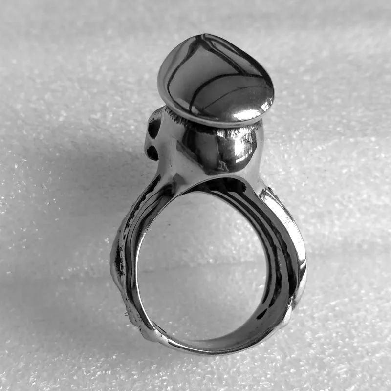 Мужские 316L нержавеющая сталь осьминог Кальмар щупальца череп капитан кольца