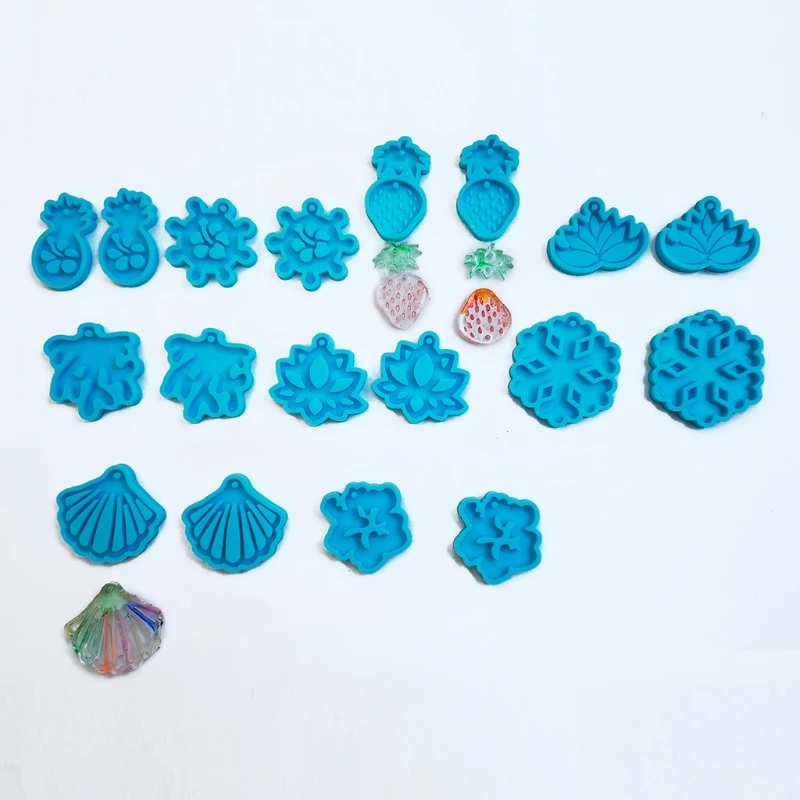 

1 Set Earrings Epoxy Resin Mold DIY Craft Eardrop Dangler Casting Silicone Mould
