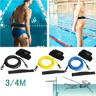 Регулируемый эластичный пояс для плавания, пояс для плавания, аксессуары для обучения плаванию, безопасная веревка, инструменты для бассейна, латексные трубки