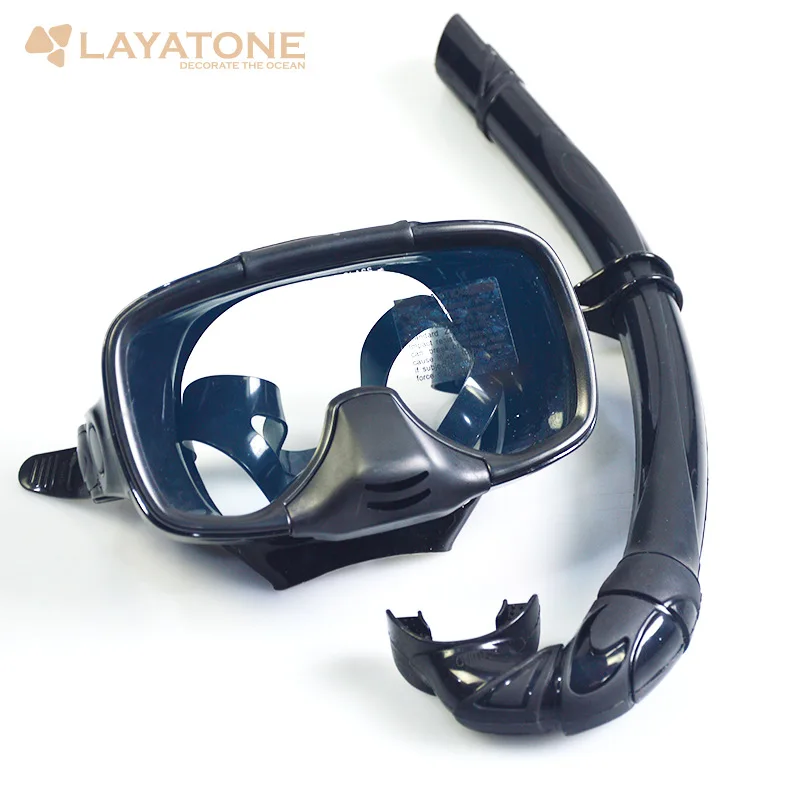 

Diving Mask Snorkel Set Hunting Snorkeling Scuba Spearfishing Silicone Mask Dry Snorkel Dive Equipment