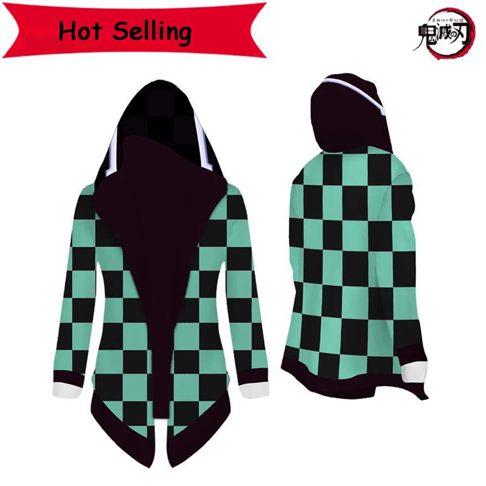 Мужская Женская ветровка куртка рассекающий демонов Тренч Kimetsu No Yaiba волейбол