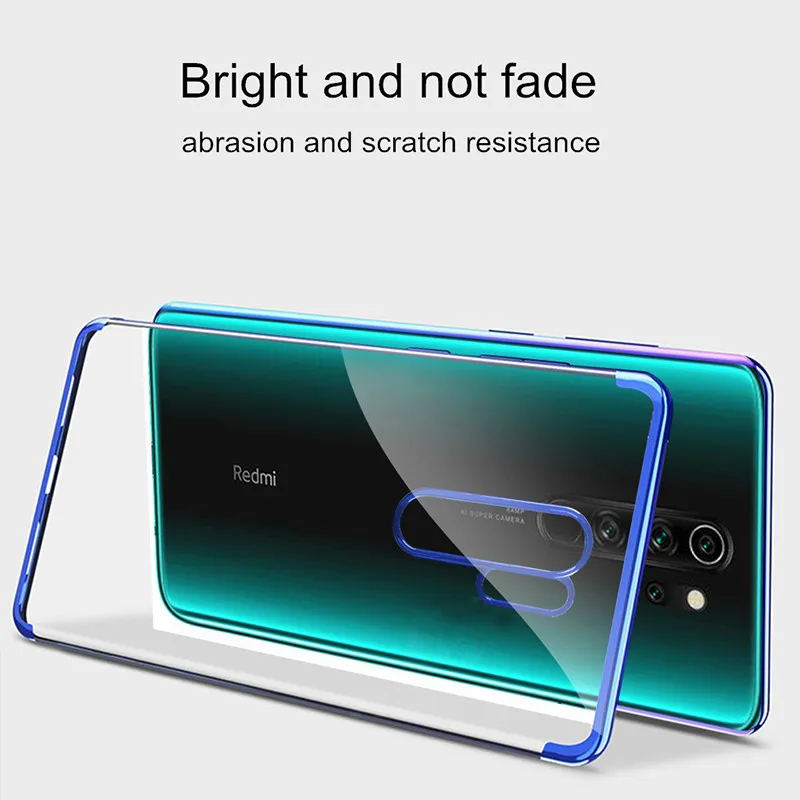 Чехол для телефона для Xiaomi Redmi Note 8 Pro, чехол, роскошный бампер, силиконовая прозрачная задняя крышка для Xiaomi Redmi Note 8T Note8 8A Note 7 Pro