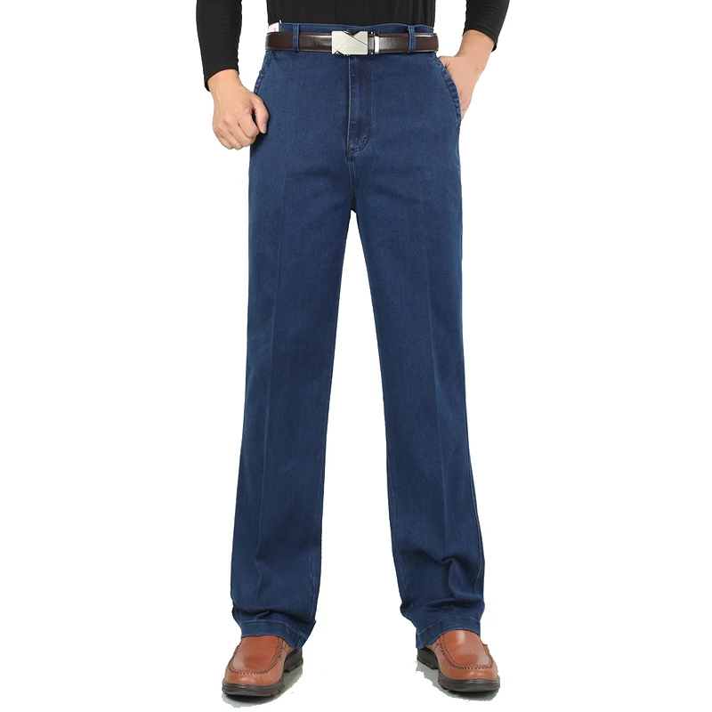 Осень Зима Высокая талия тянущиеся однотонные хлопковые деловые повседневные