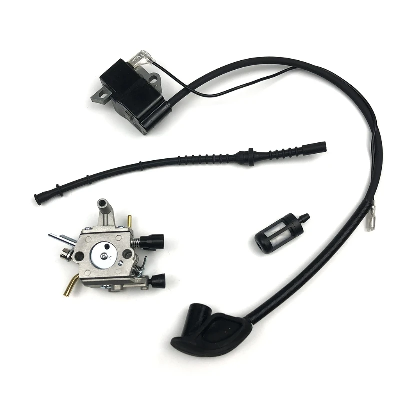 

H58B Carburetor Ignition Coil Fuel Filter Line Kit for FS120 FS250 FS200 Trimmer Replacement
