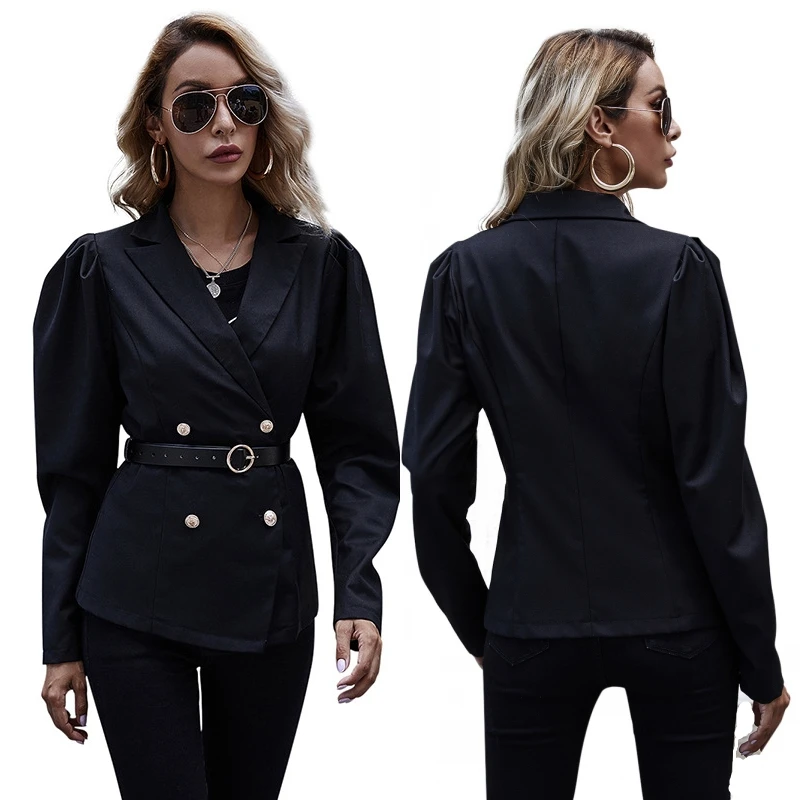 Женский модный приталенный Блейзер для девушек на весну и осень Женская