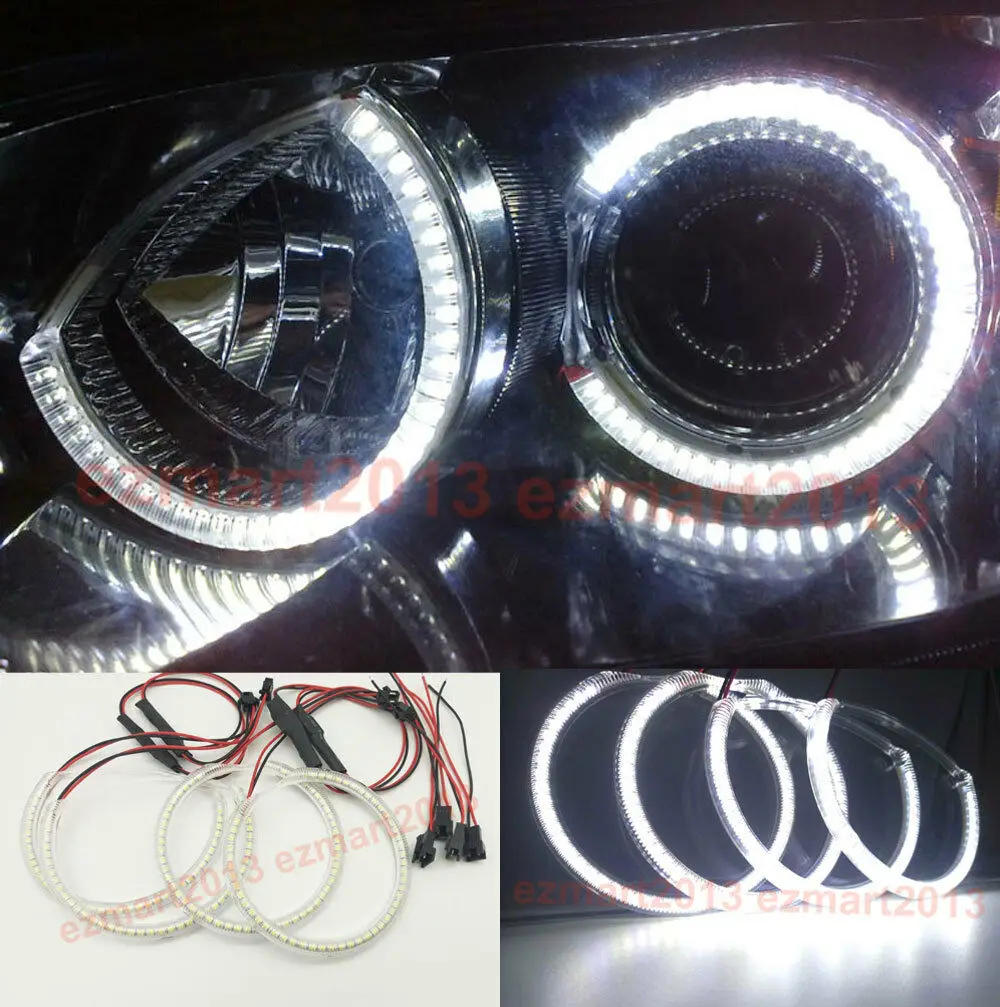 Ксенон белый светодиодный свет, пригодный для Mazda 3 speed3 2004 2005 2006 2007 2008 2009 автомобильные фары ангельские глазки дьявол лампы дневные ходовые огни