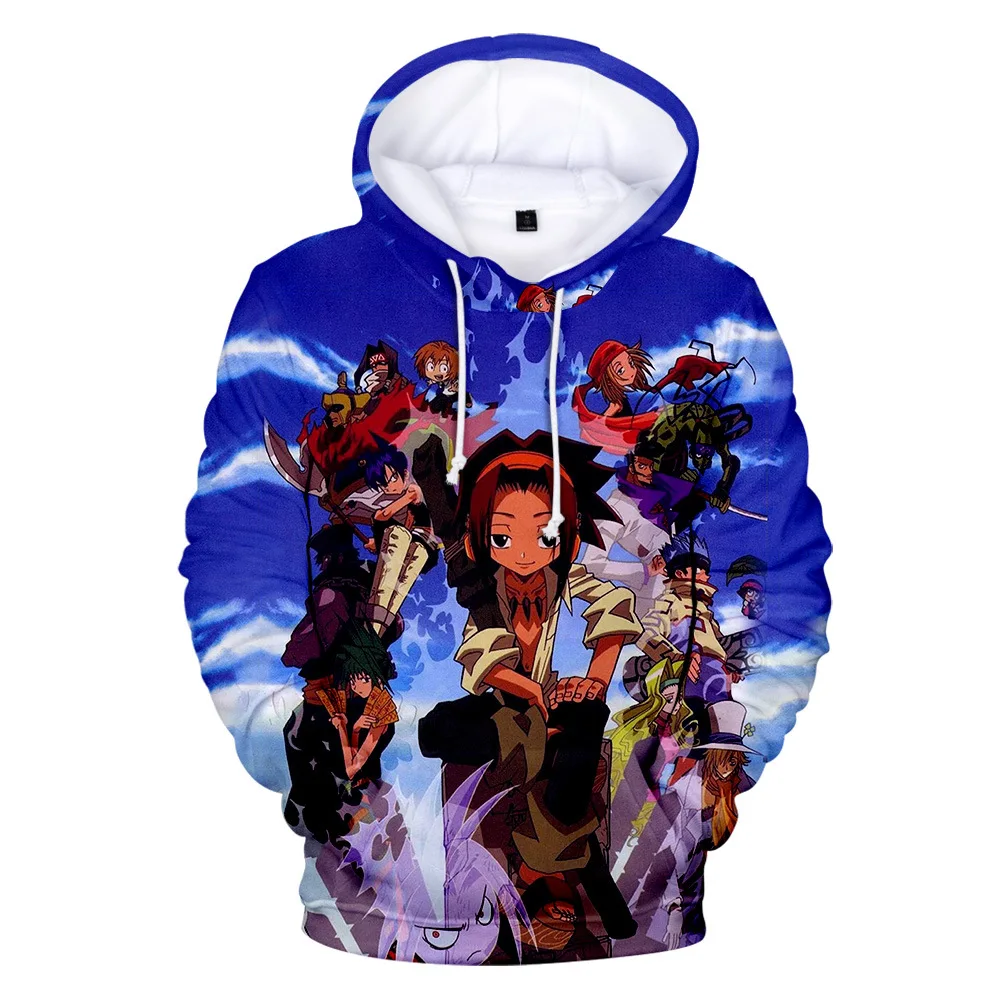 

2021 New Anime Shaman King Hoodie Sweatshirts 3D Print Hoodies Fashion Harajuku Shaman King Print Men Women Pullover Clothes