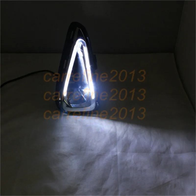 

car styling white DRL For Toyota camry 2014-2015 drl led daytime running light drl cover fog lamp For Toyota camry car fog lamp