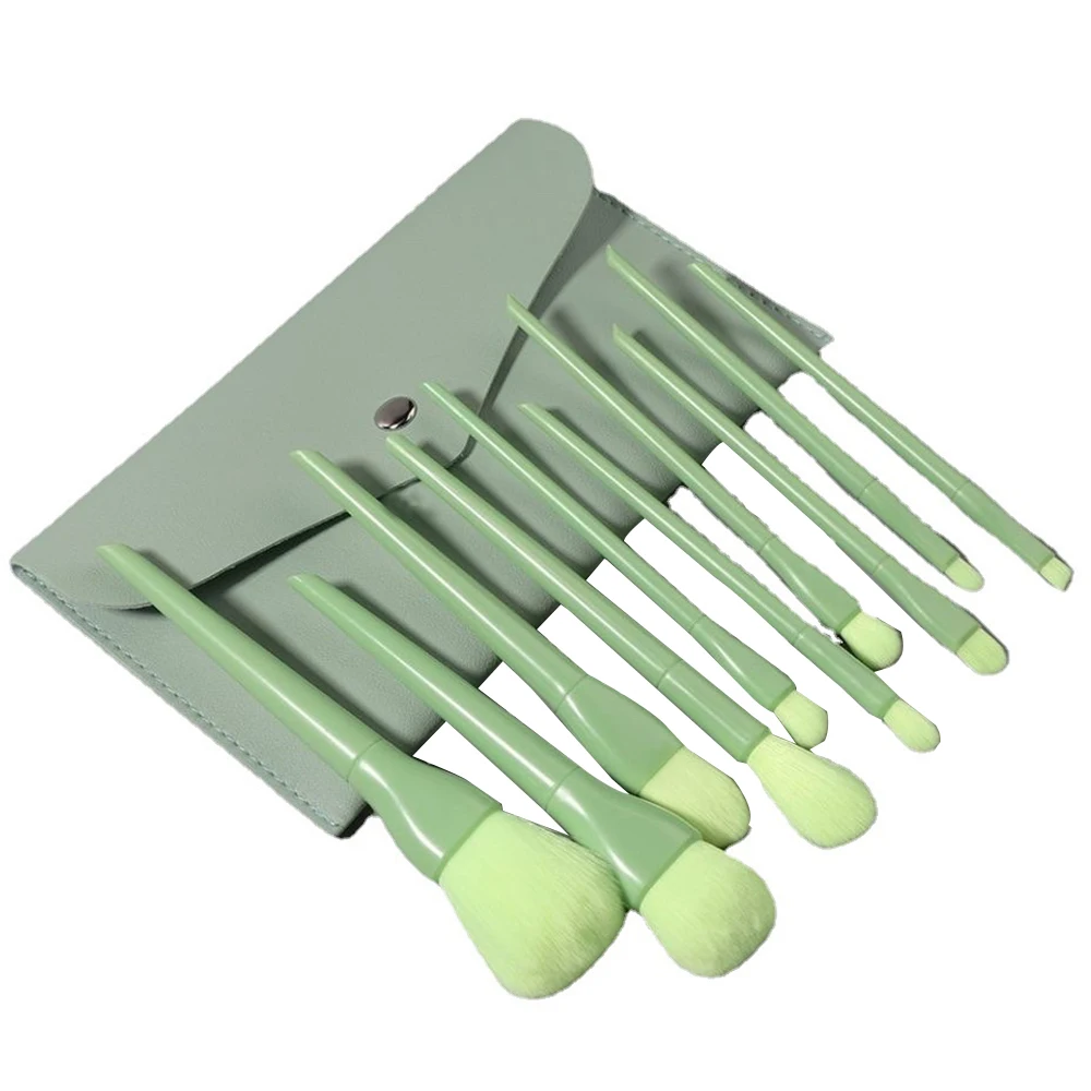 

10 шт., набор кистей для макияжа, полный набор кистей для теней для век, румян, пудры, консилера, кисти для начинающих, инструменты для красоты