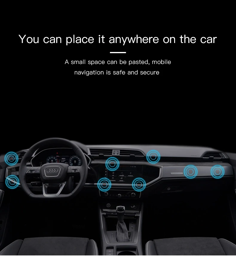 Магнитный автомобильный держатель для телефона мобильного Мини поперечного