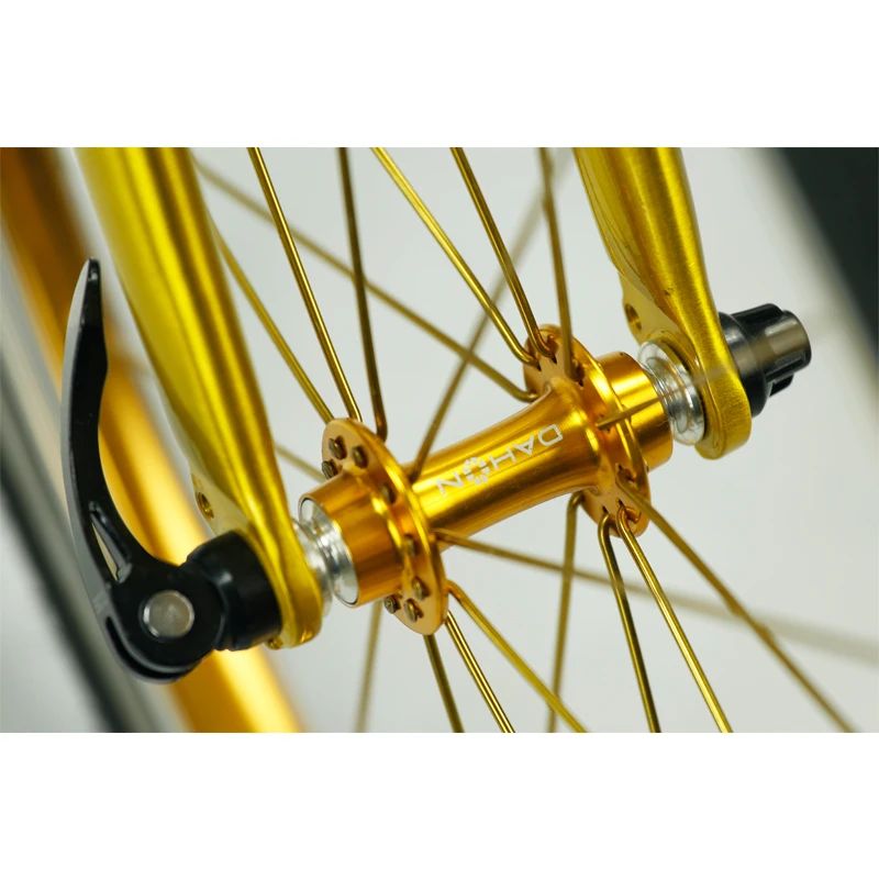 Складной велосипед Dahon KAA014 KAA004 30th Юбилей цвета: золотистый серебристый Shimano 105 11