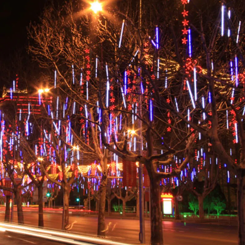 Водонепроницаемая светодиодная гирлянда для метеоритного душа уличное