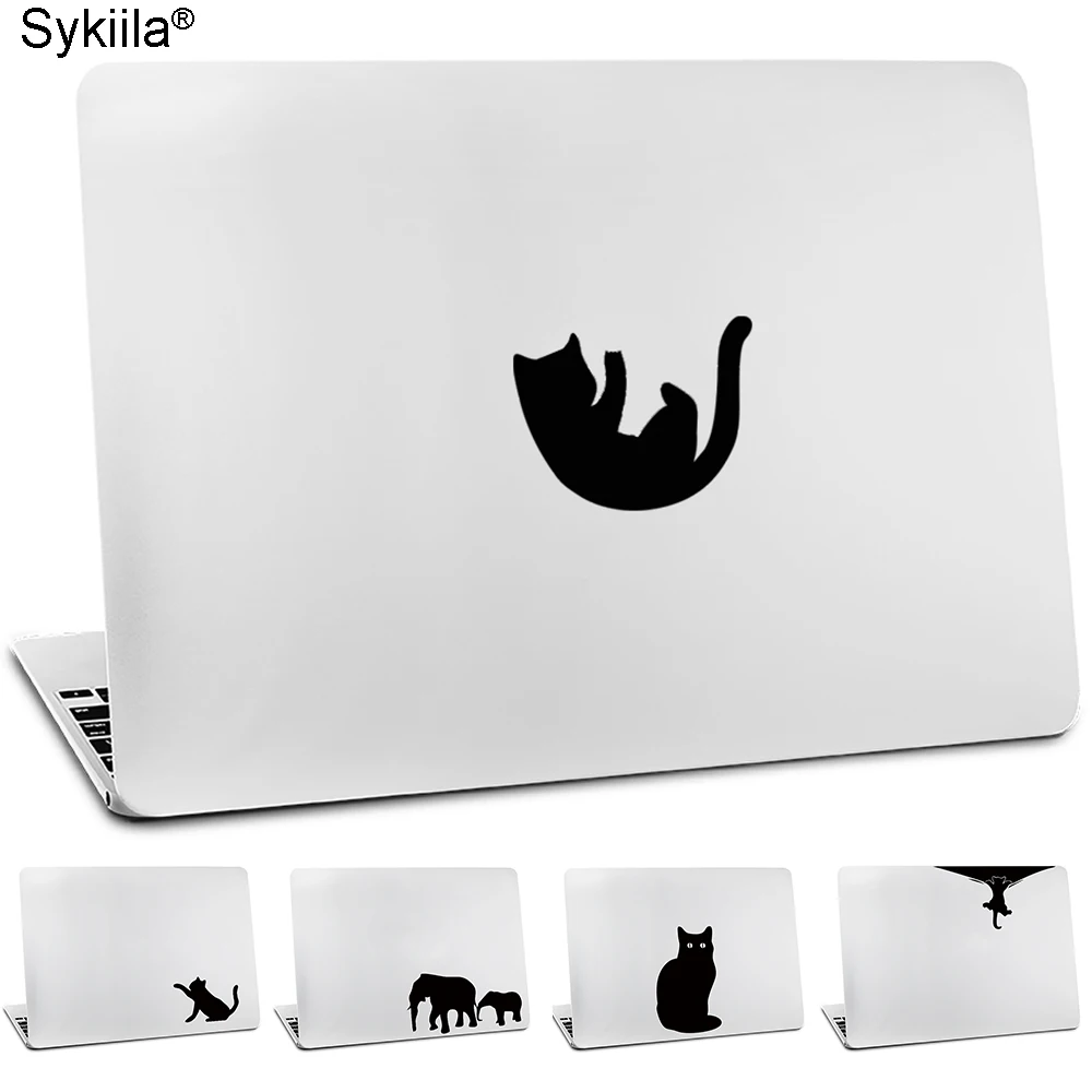 Виниловая наклейка для apple macbook air, 11, 13 дюймов, для Mac Pro, retina, 13, 15, чехол, светящаяся черная наклейка, кошка, обезьяна, волк, сенсорный