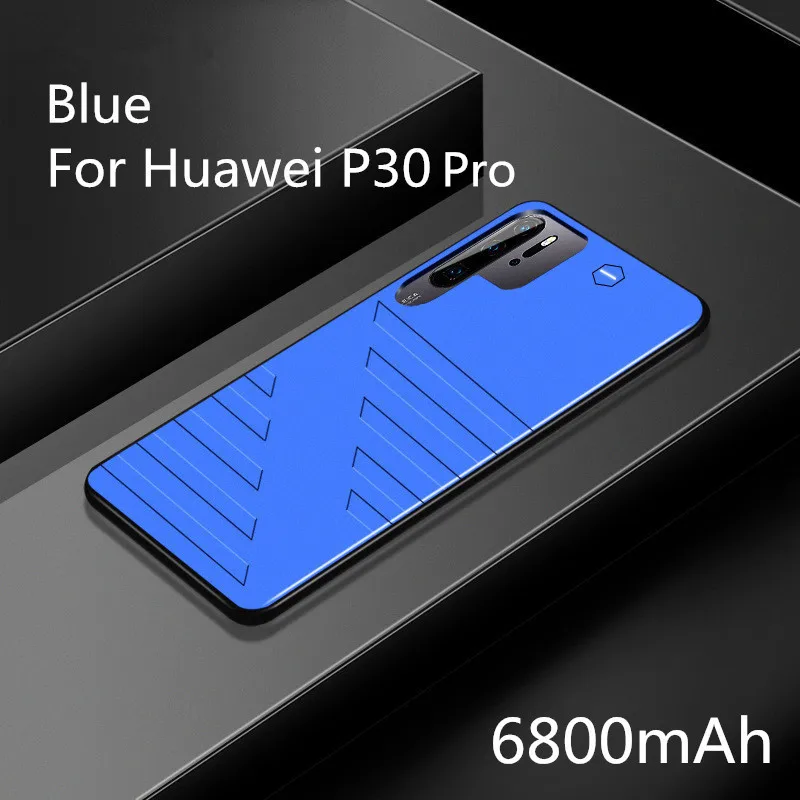 NTSPACE 6800 мАч запасной внешний аккумулятор чехол для huawei P30 зарядное устройство чехол s для huawei P30 Pro внешний аккумулятор чехол - Цвет: Blue for P30 Pro