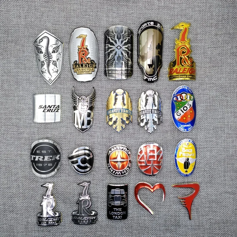 Road Bike Head Badge Bicycle Frame Stickers Metal Signs Tube Fixie Accessories Vintage Sticker | Спорт и развлечения