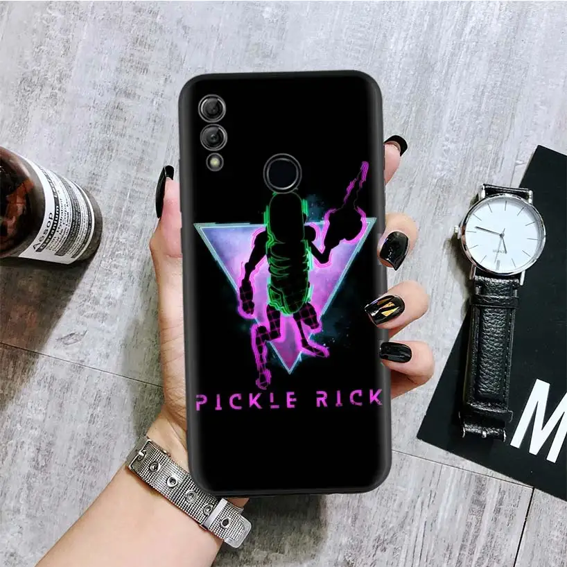 Рик и Морти рассольник черная крышка чехол для телефона для huawei Y9 Y5 Y6 Y7 Honor 10 9 Lite 9X8X8 S 8A фотоаппаратов моментальной печати 7S 7A 10i 20i V20 чехол - Цвет: BA094-8