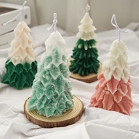 3d christmas tree silicone mould diy aromatic candle making resin soap mold christmas gifts craft supplies home decoration