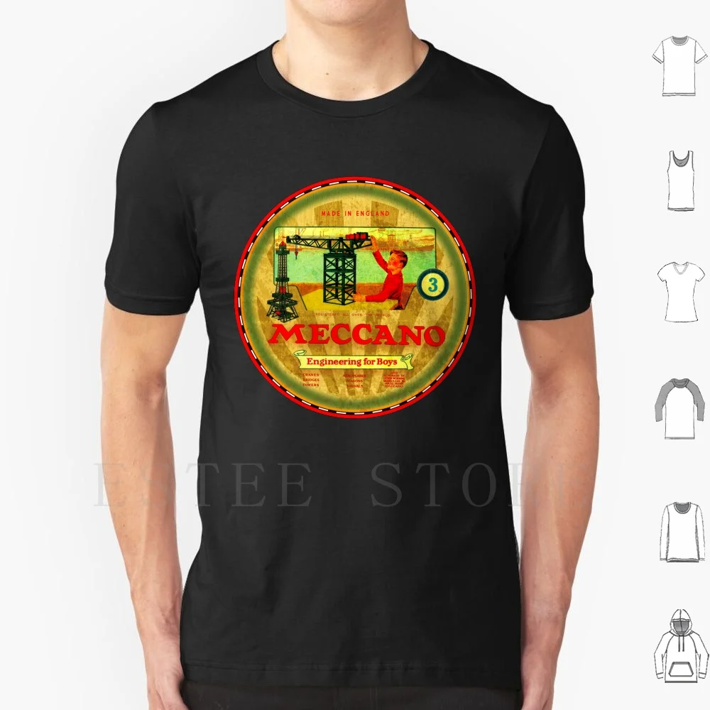 Meccano Metal Toys Uk T Shirt Diy Big Size 100% Cotton Meccano Metal Toys Uk Construction Set Boys Club Collectable Cool Kids