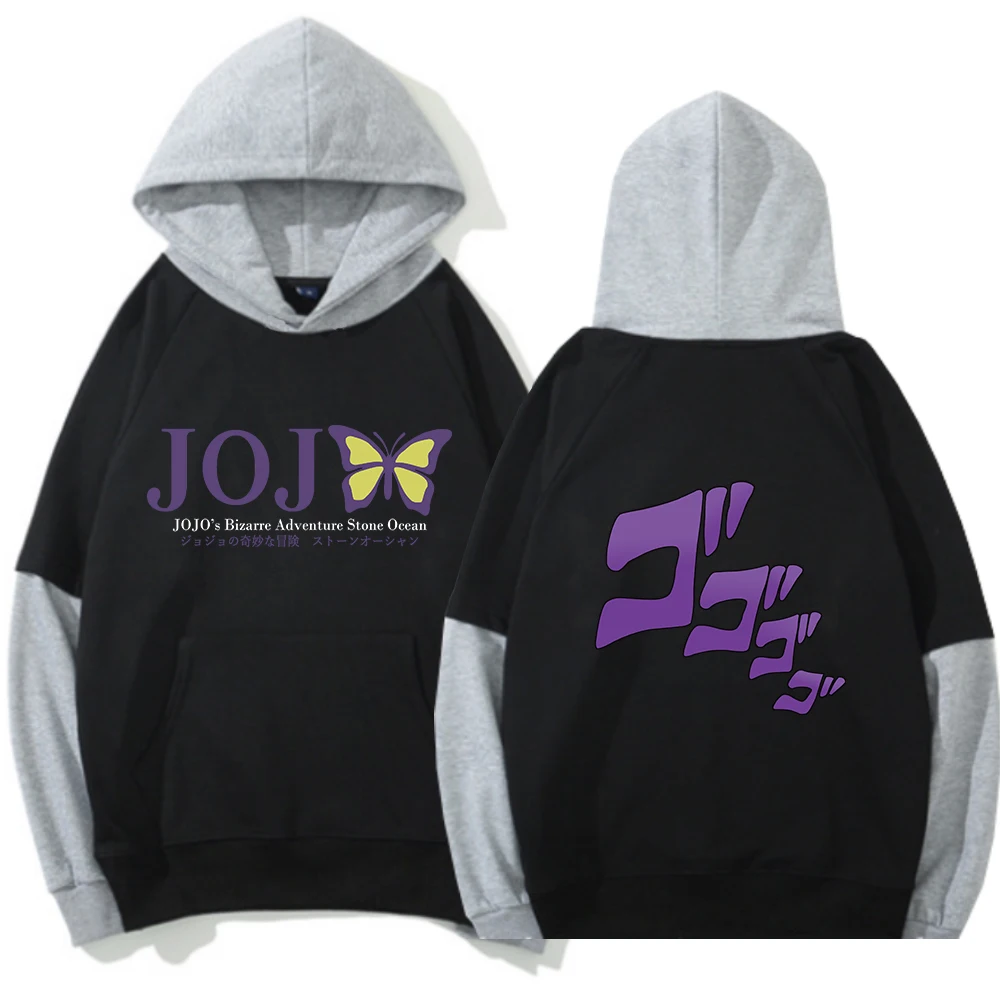 

Толстовка с капюшоном в стиле аниме «Невероятные приключения Джоджо», новинка 2021, Модный пуловер в стиле Харадзюку, свитшот с длинным рукавом, эстетические Топы