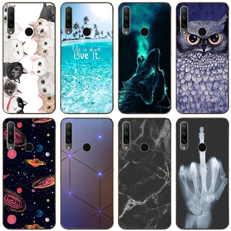 Чехол для Huawei Honor 9X Premium Case 6 59 &quotSTK-LX1 роскошный силиконовый чехол мягкий телефона