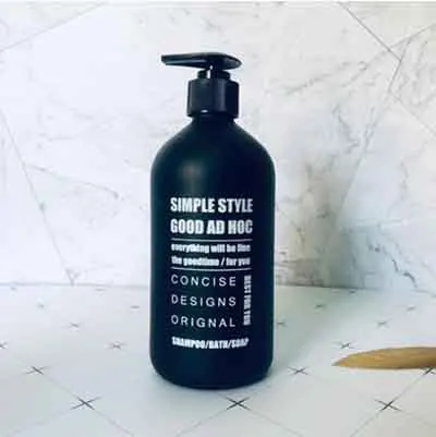 500 ml 500 мл стеклянная бутылка для хранения шампуня и мыла, скандинавский флакон для хранения жидкого лосьона, органайзер для домашнего декора - Цвет: 500 ml