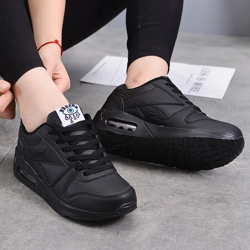 

Summer New Women Shoes Leather Platform Casual Shoes Style Sneakers Ladies BreathableTrainers Large Size Tennis Women's Sneaker