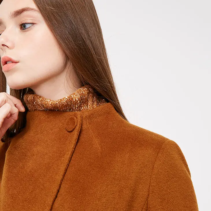 Vero Moda женское маленькое шерстяное пальто с высоким воротником на пуговицах | 318327539