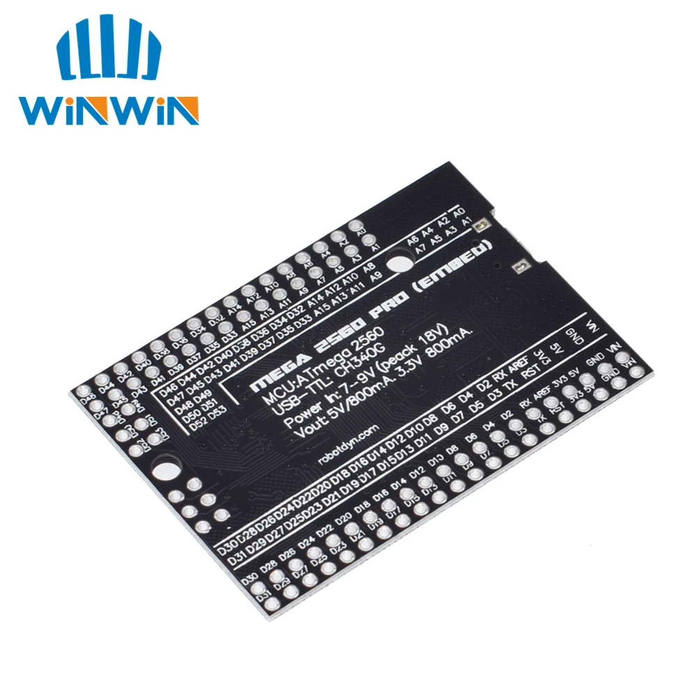 MEGA 2560 PRO Embed CH340G/ATMEGA2560-16AU Chip with male pinheaders Compatible for Arduino Mega2560
