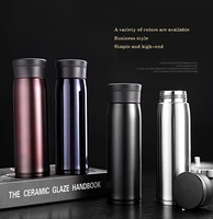 600ml large capacity straight body business thermos cup 304 stainless steel inner outdoor sports travel thermos cup