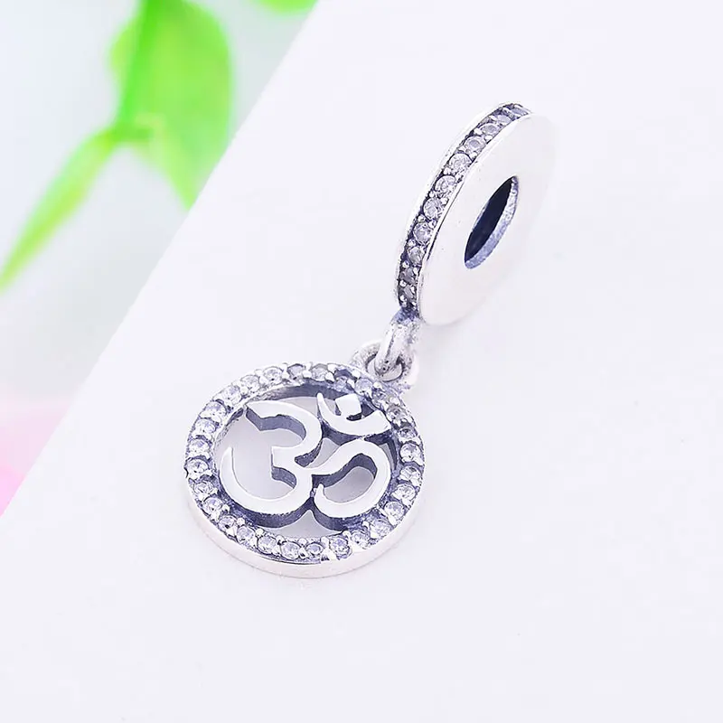 Кулон из серебра 925 пробы с цирконием в виде символа любви|Бусины| |