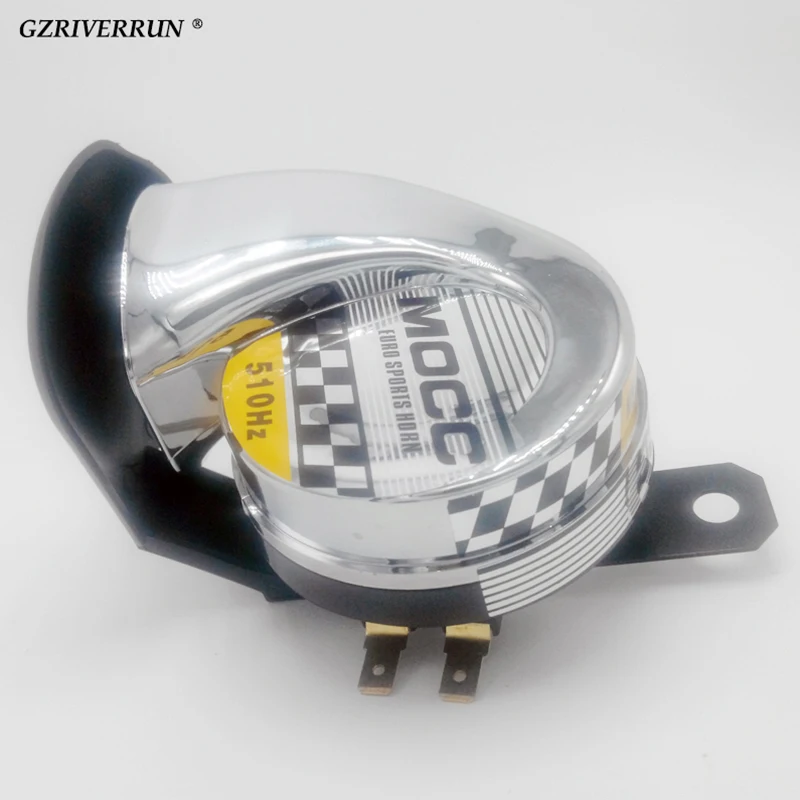 GZRIVERRUN клаксон мотоцикла 12V 510 Гц Хром супер велосипед электрический мопед Скутер