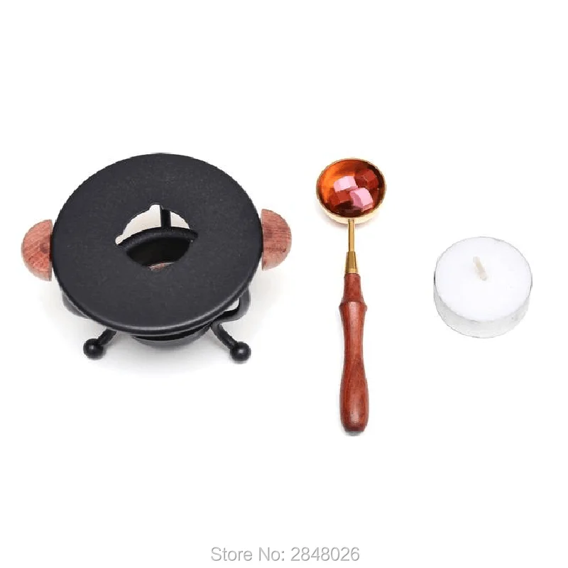 New metal Wax Sealing Melting Stove Furnace Tool with wood handle Melter，Wax Pot，Wax seal tool | Дом и сад