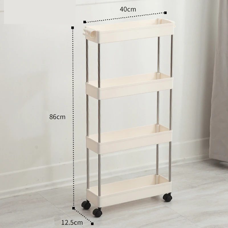2/3/4 слойная узкая коробка для хранения многофункциональная полка большой