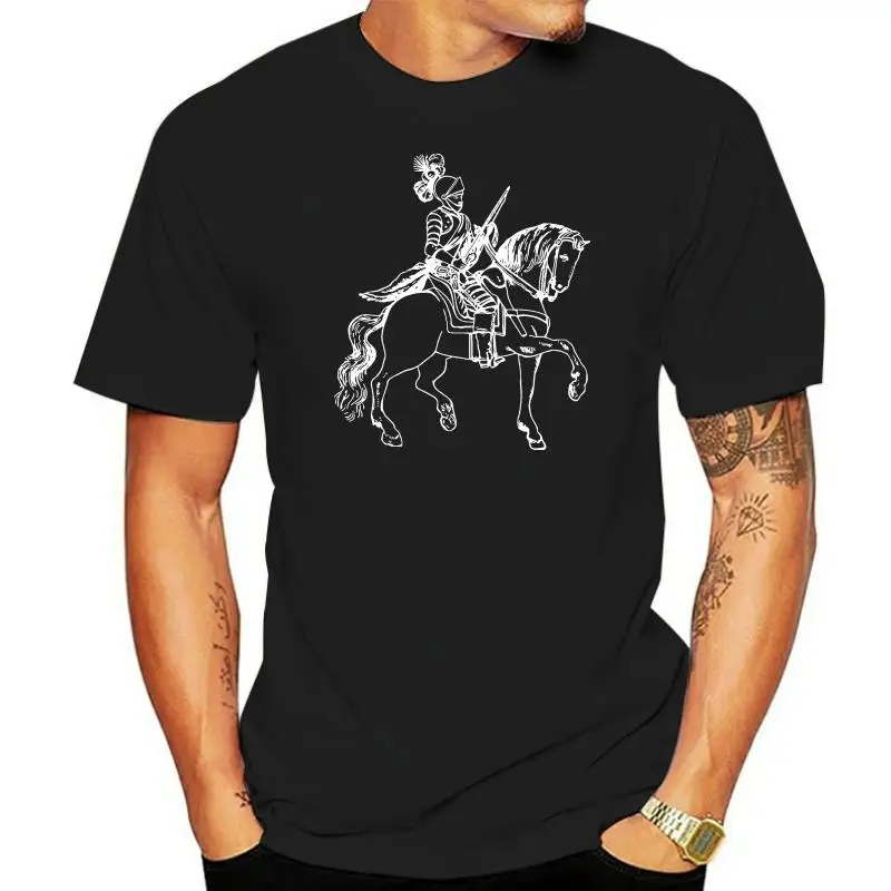 

Футболка с тамплиерами Knight In Shining Armor on Horse, средневековые Новые поступления мужских футболок, Повседневная футболка для мальчиков, топы, ски...