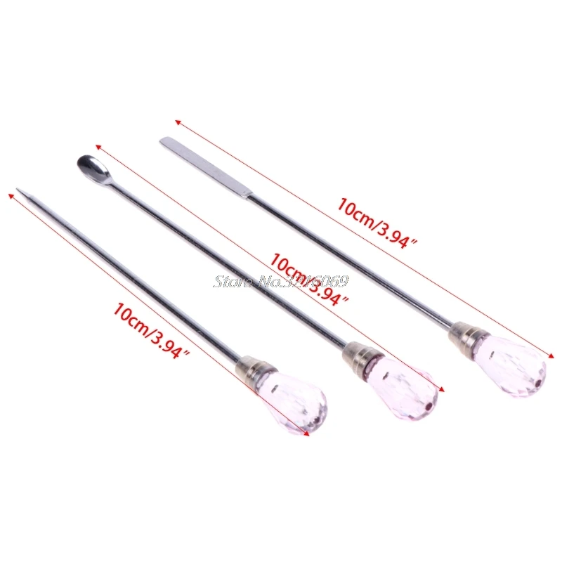 

3Pcs Muddler Poke Needle Spoon Tool Set For Silicone Resin Mold Jewelry Making Tool Whosale&DropShip