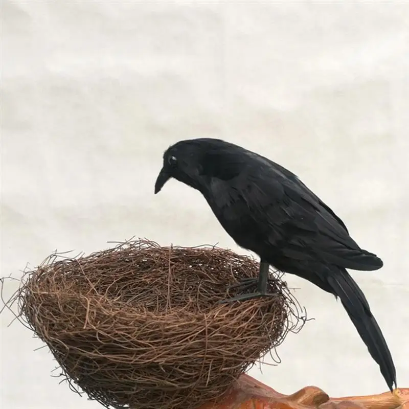 Новинка Имитация черного ворона имитация фильма Хэллоуин искусственная птица
