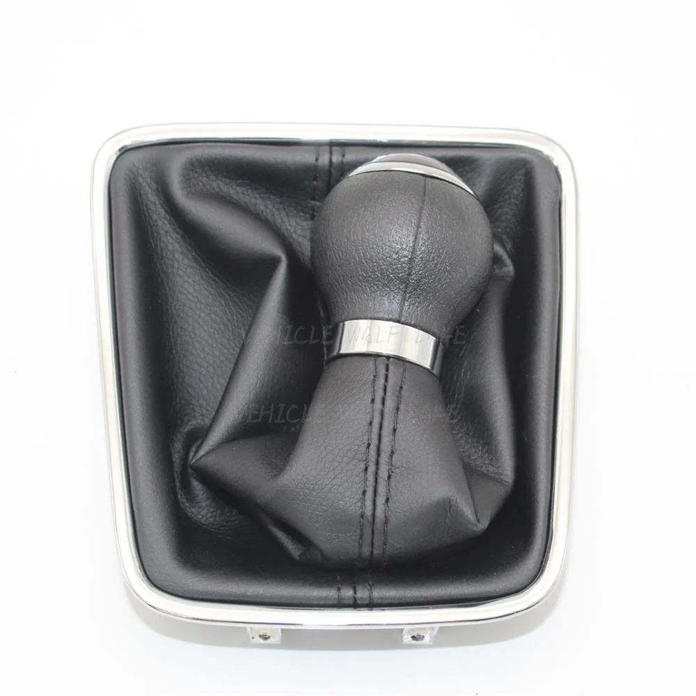 Кожаная ручка переключения передач для VW Golf Plus 2005 2006 2007 2008 2009 2010 2011 2012 2013|Ручка