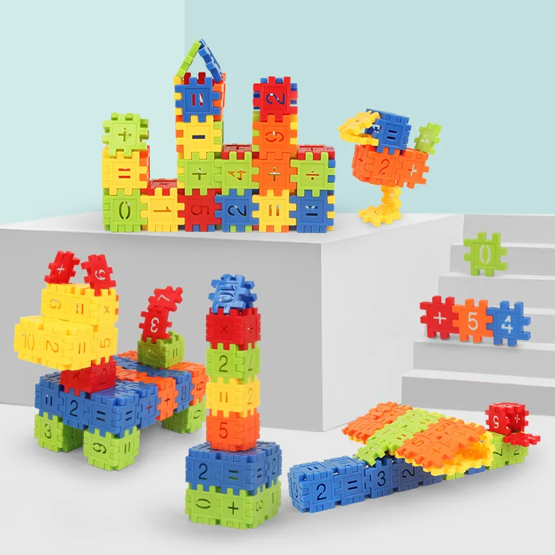 Строительные блоки Монтессори игрушки для детей от 2 до 4 лет обучающая