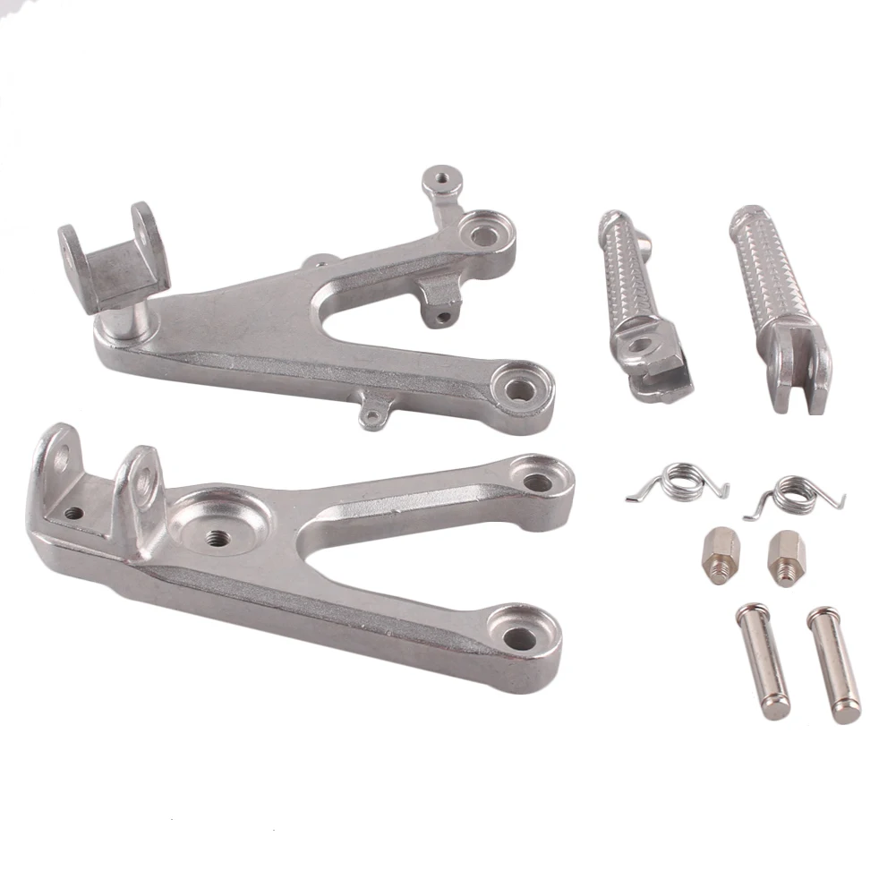 

Motorbike Alloy Footrest Front Rider Foot Pegs Brackets for Yamaha YZF R6 2003-2005 & R6S 2006 2007 2008 2009 2010 CNC Aluminum