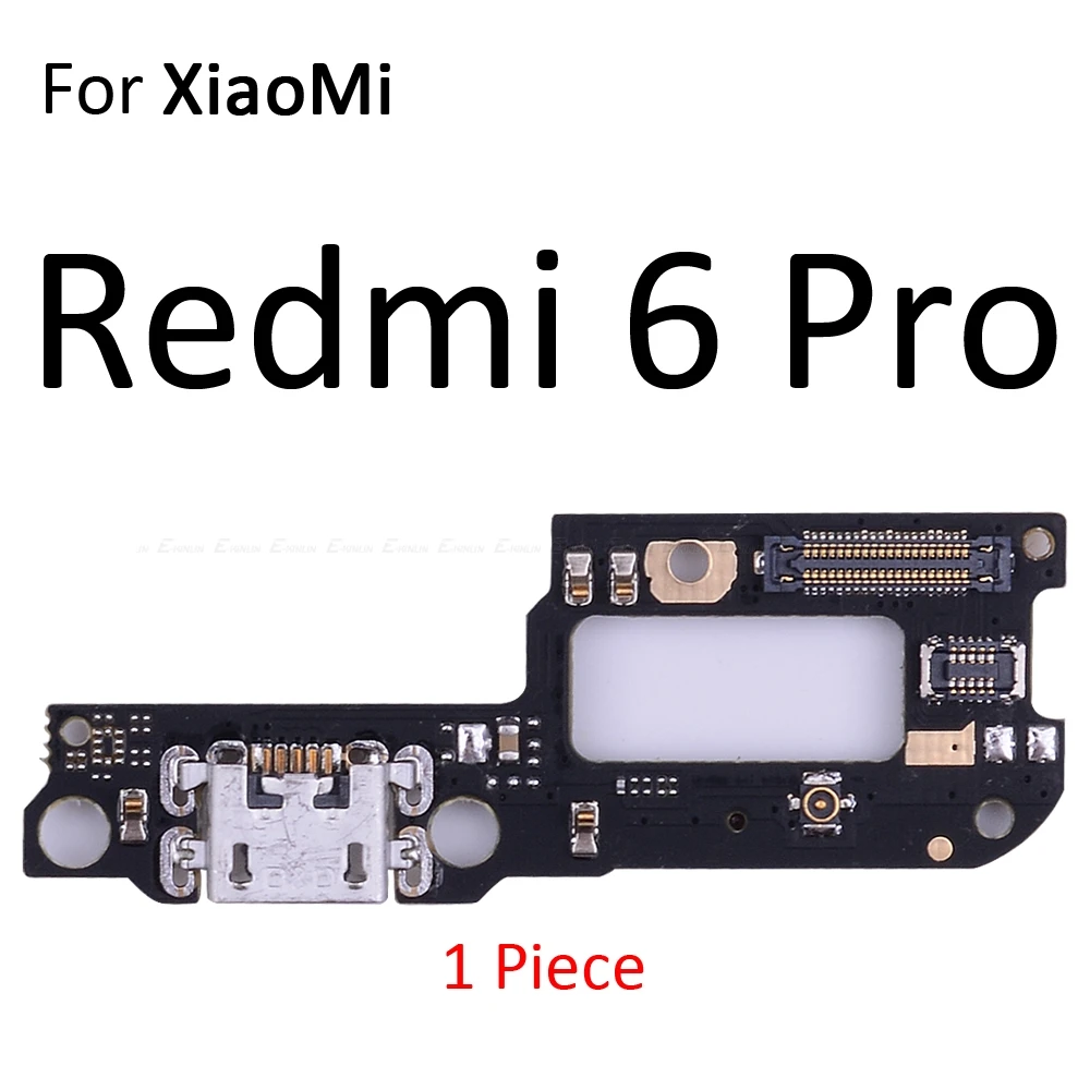For Redmi 6 Pro Соединительная плата для зарядки, гибкий кабель с микрофоном для XiaoMi PocoPhone F1 Redmi Note 7 6 5 Pro Plus 7A 6A S2 - Цвет: For Redmi 6 Pro