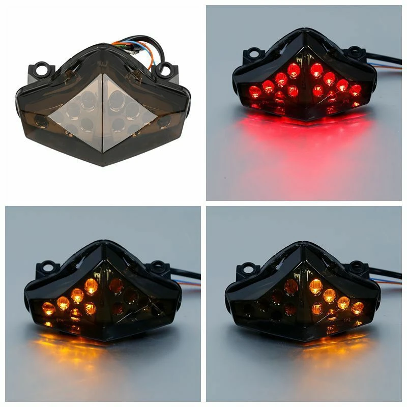 

Motorcycle Rear Tail Light Brake Turn Signals Integrated Led Light for Kawasaki Er6N Ninja 650R 2012-2014