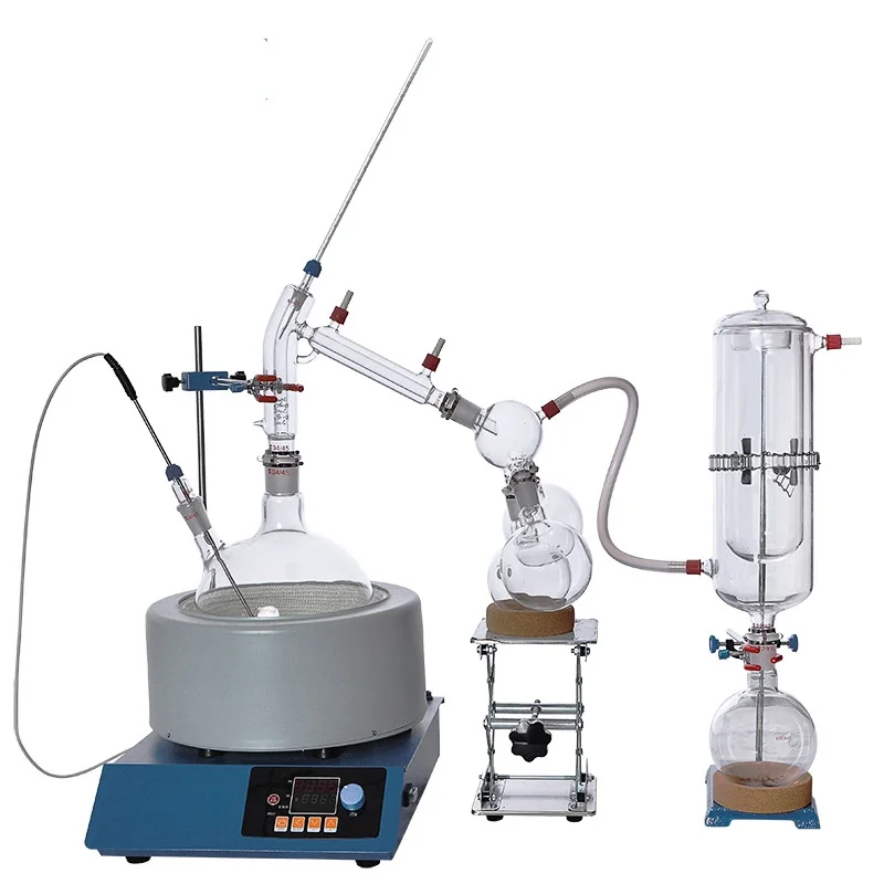 

Lab 2L Short Path Evaporator Distillation Glass Laboratory Kit