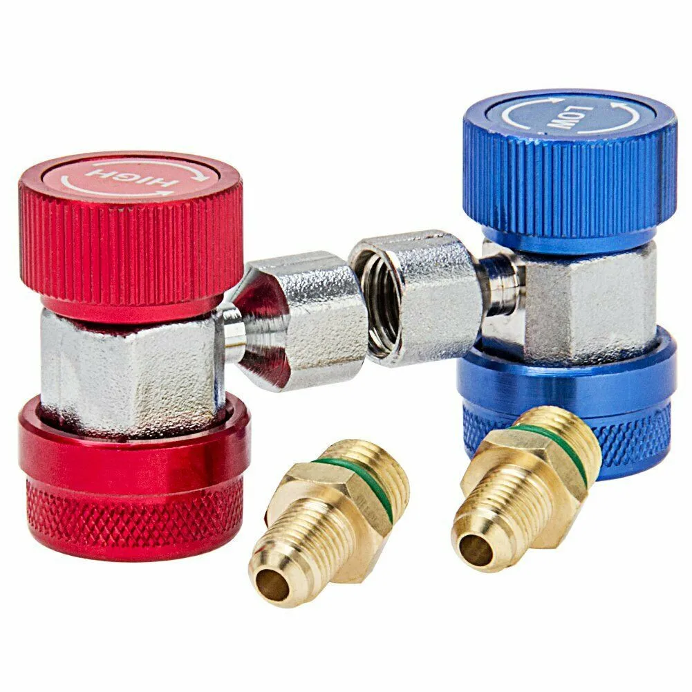 Переходники для быстрого соединения R134A 2 комплекта | Автомобили и мотоциклы